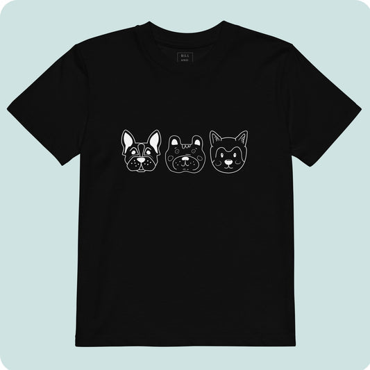 Three Pups Organic Cotton Kids T-shirt